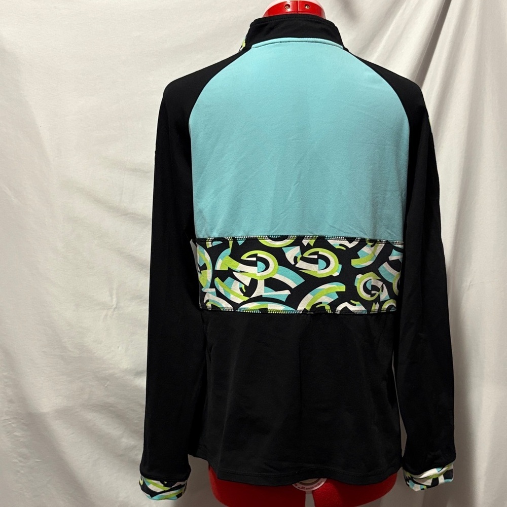 Balance Athletica Black and Aqua Ski Jacket LL132 - Picture 3 of 6